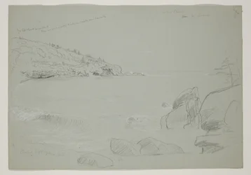Plage de sable, Mount Desert, 1844